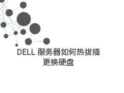 DELL服务器如何更换热拔插硬盘